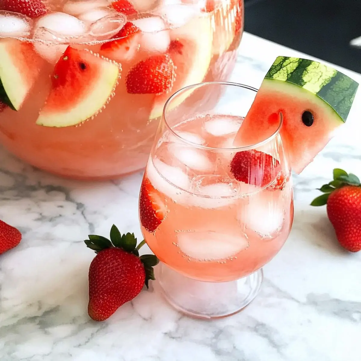 Refreshing Strawberry Watermelon White Wine Sangria Recipe