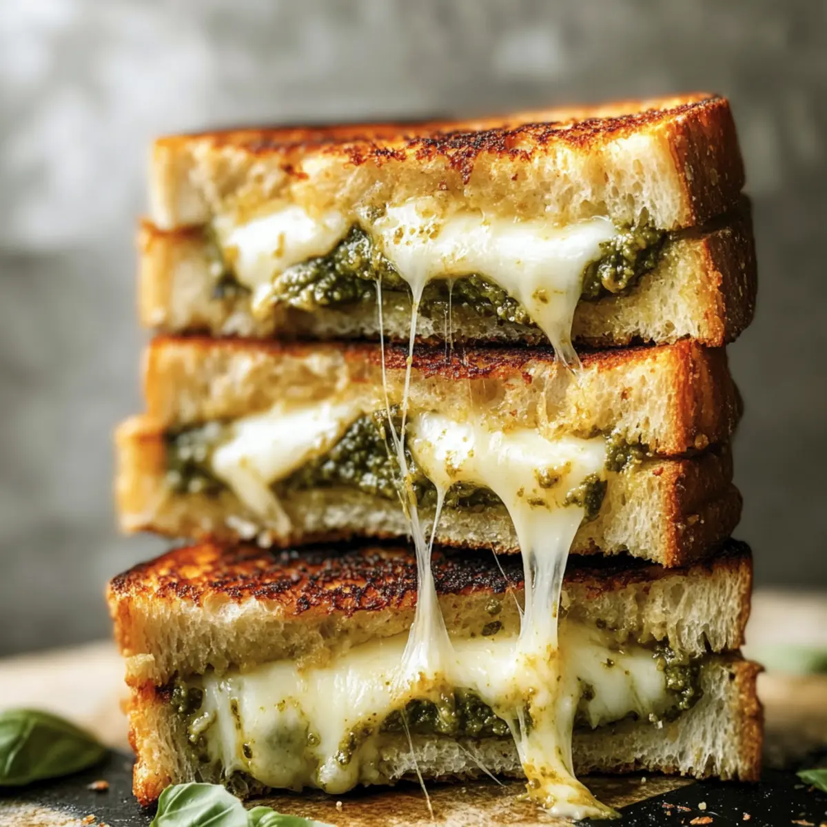 Sourdough Pesto Grilled Cheese: Creamy Comfort in Every Bite