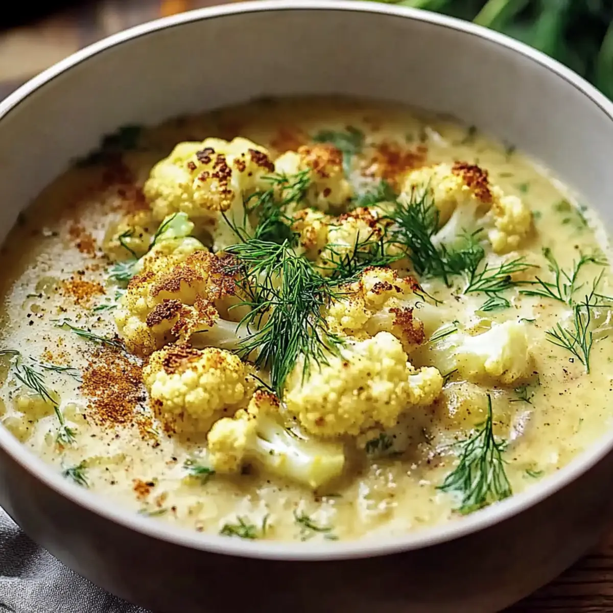 Creamy Mediterranean Cauliflower Soup for Cozy Nights