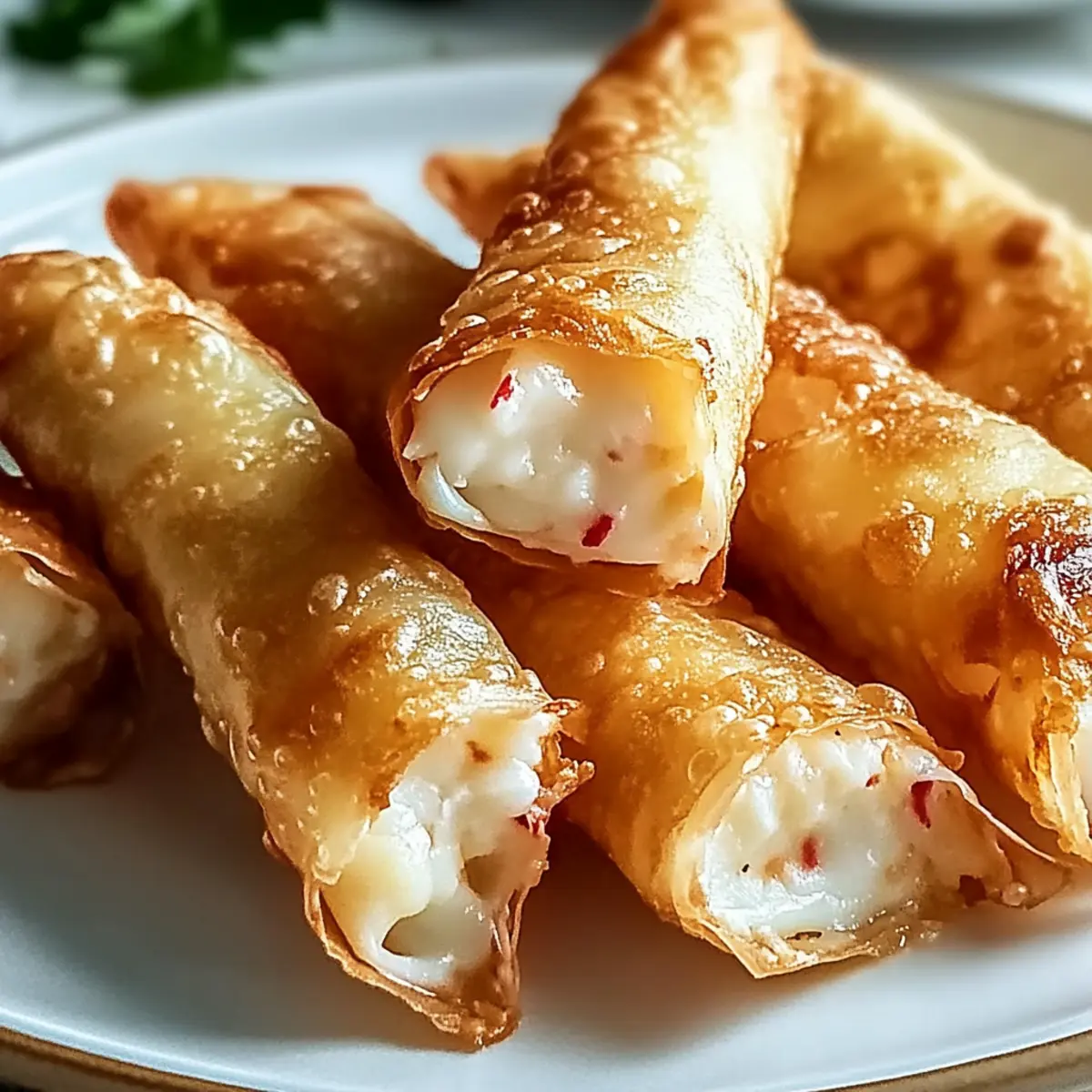 Crispy Rice Paper Crab Rangoons with a Healthy Twist