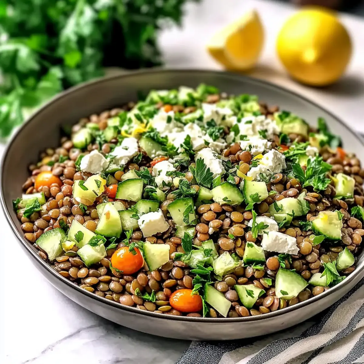 Lively Lebanese Lentil Salad: Your New Go-To Healthy Delight