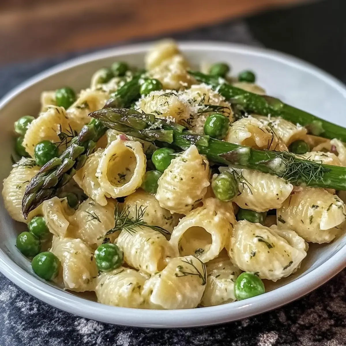 Fresh Spring Pasta Salad with Asparagus and Lemon Dill Vinaigrette