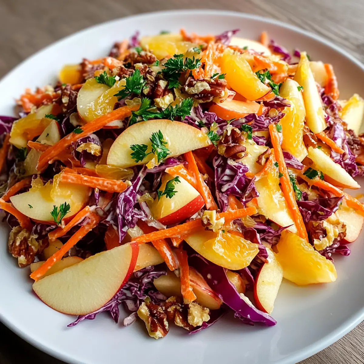 Crunchy Apple Carrot Salad with Creamy Citrus Dressing Bliss