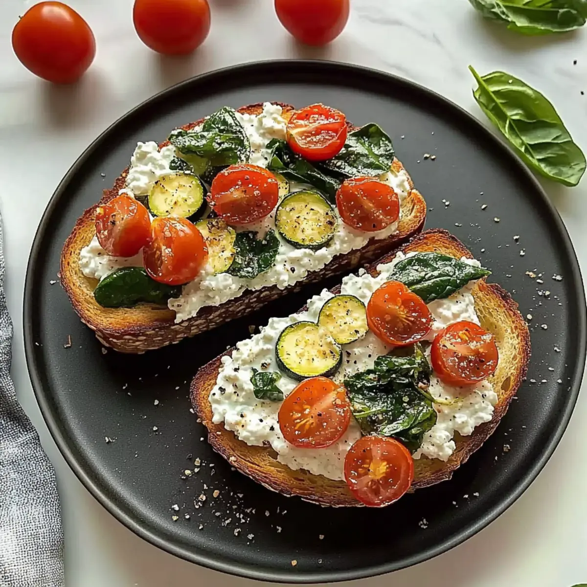 Savory Cottage Cheese Toast: Quick, Healthy Delight