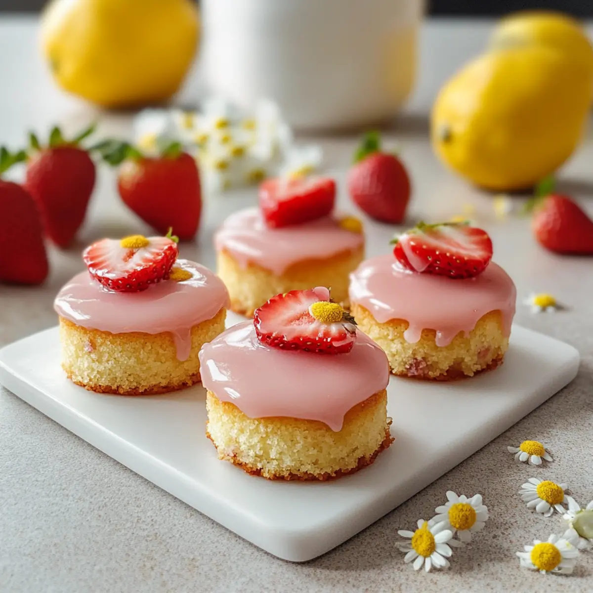 Sweet Strawberry Lemonade Cake Bites for a Sunny Delight