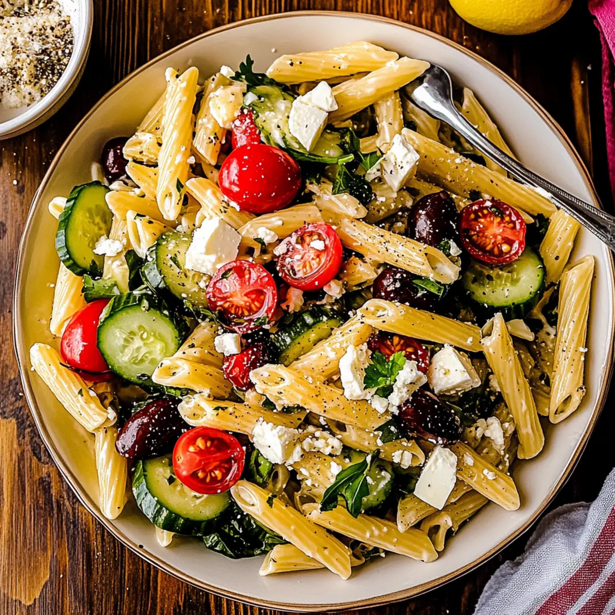 Mediterranean Pasta Salad That Will Brighten Your Day