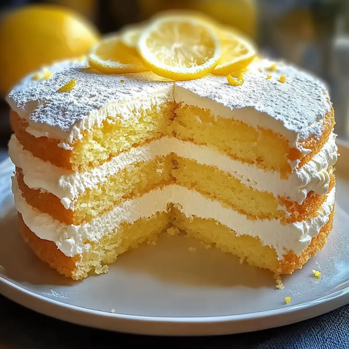 Lemon Cloud Cake: Fluffy Citrus Bliss for Every Celebration