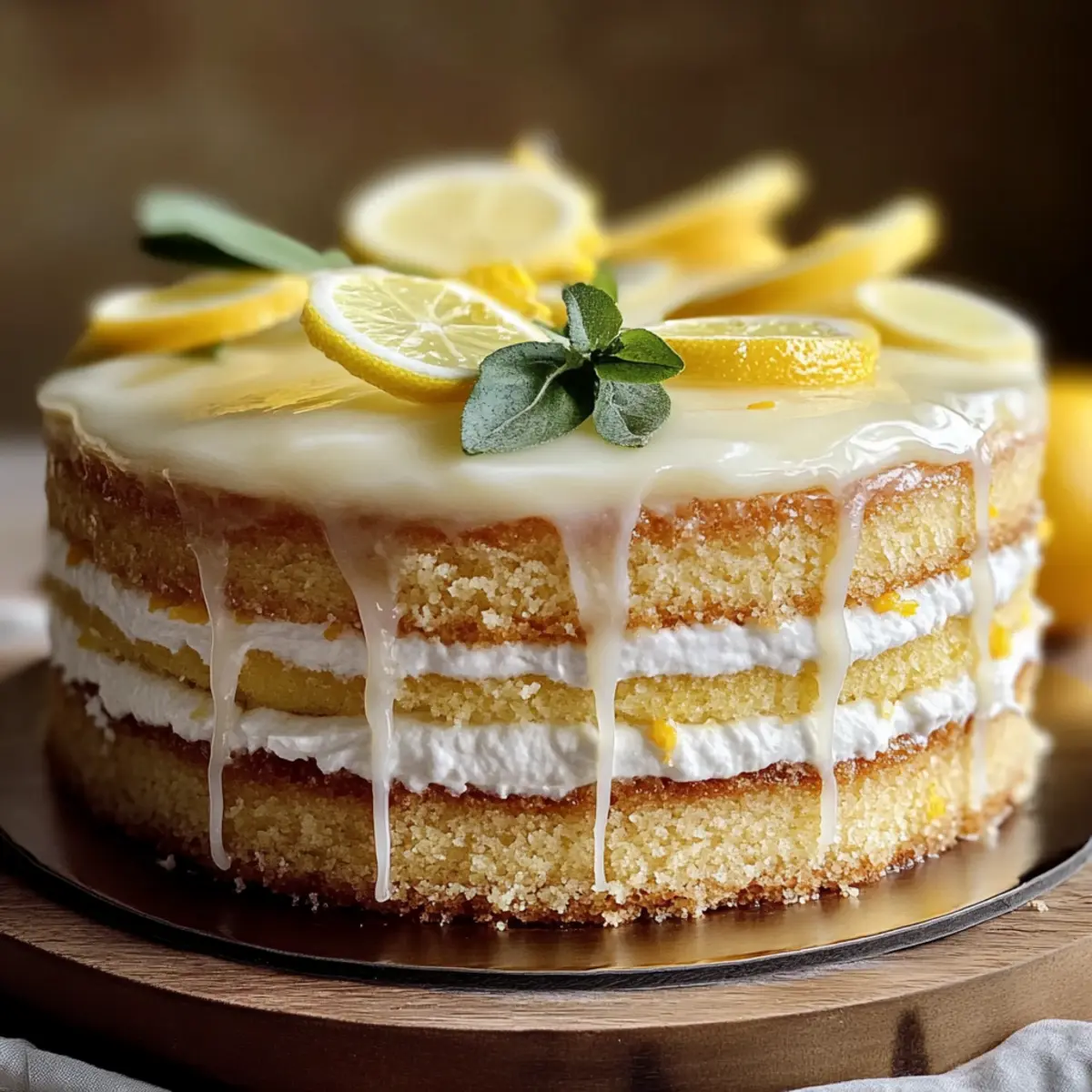 Limoncello Cake with Mascarpone Frosting: A Zesty Delight