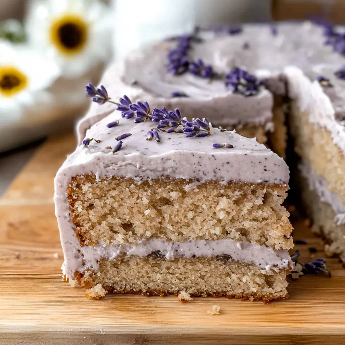 Delicious London Fog Cake with Earl Grey & Lavender Bliss