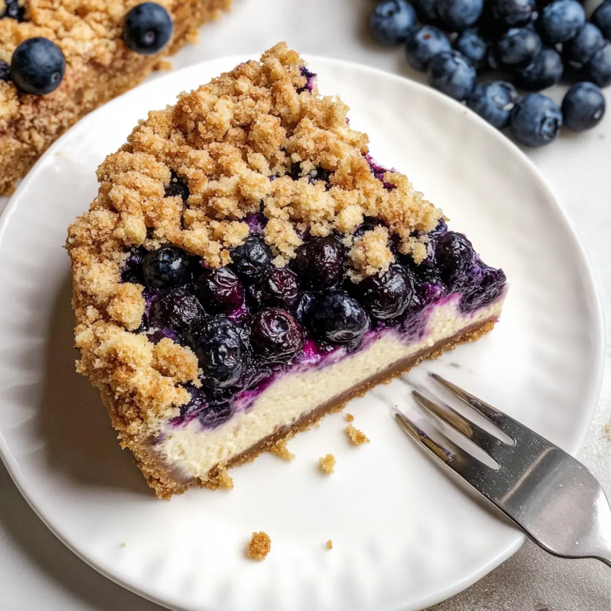 Delightful Blueberry Crumble Cheesecake You Must Try Tonight