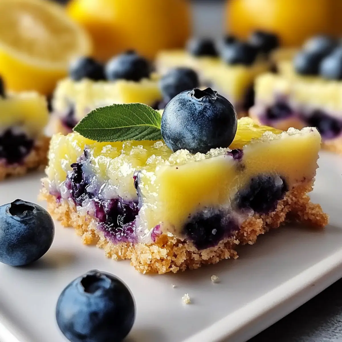Bright Blueberry Lemon Bars: A Refreshing Sweet Escape
