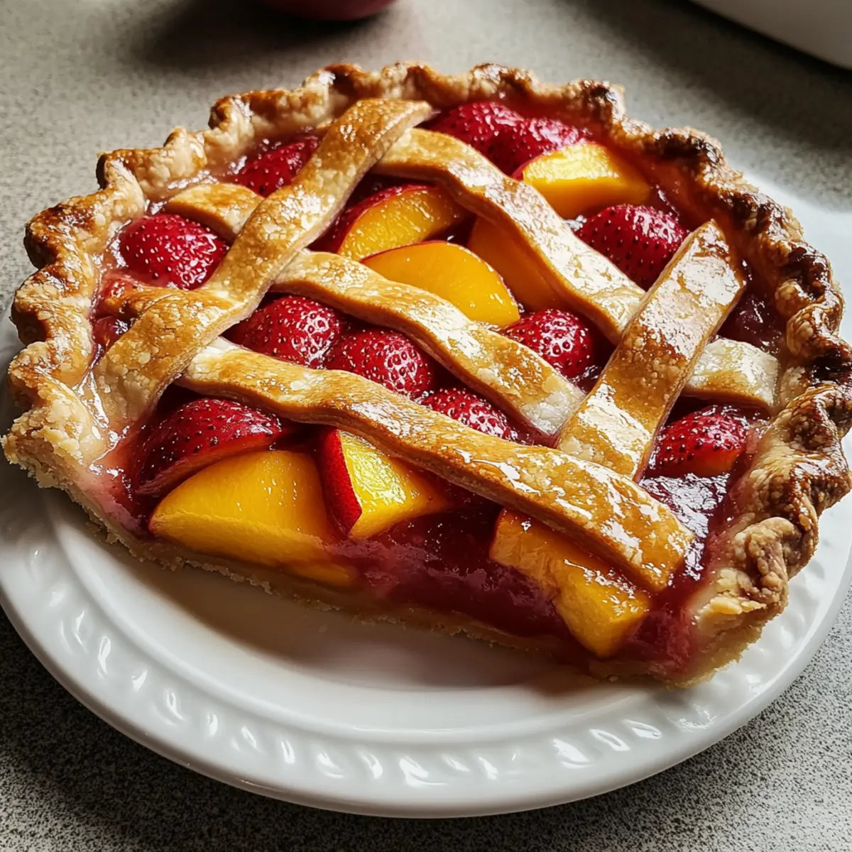 Indulge in Brown Butter Strawberry Peach Pie Bliss