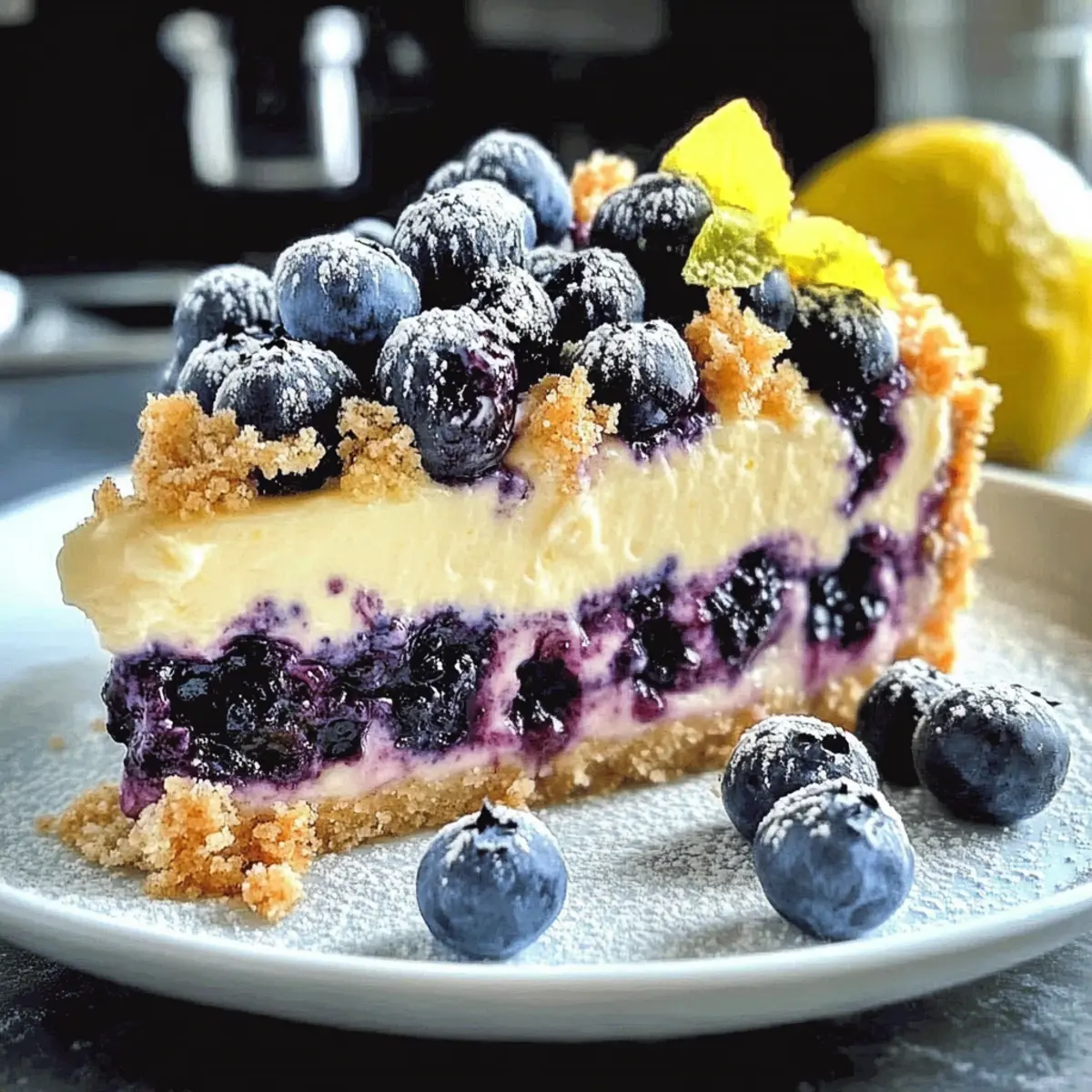Lemon Blueberry Crumble Cheesecake That Will Brighten Your Day
