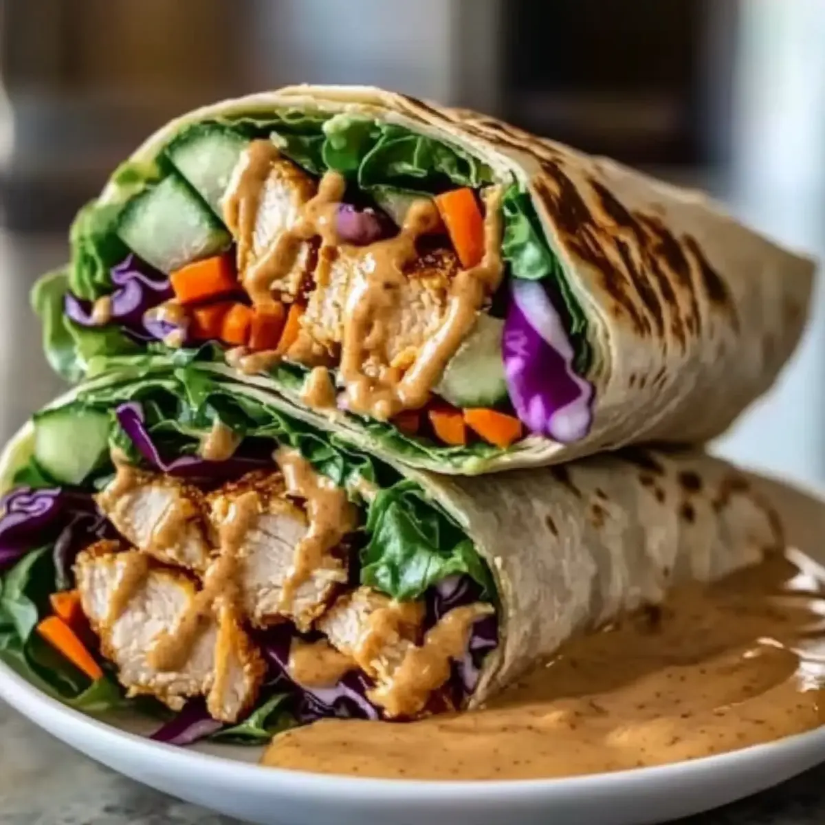 Thai Peanut Chicken Wraps: A Flavorful Twist on Healthy Eating