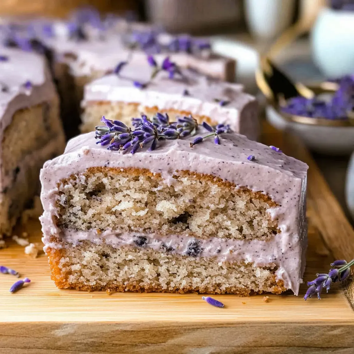Decadent London Fog Cake with Earl Grey Bliss