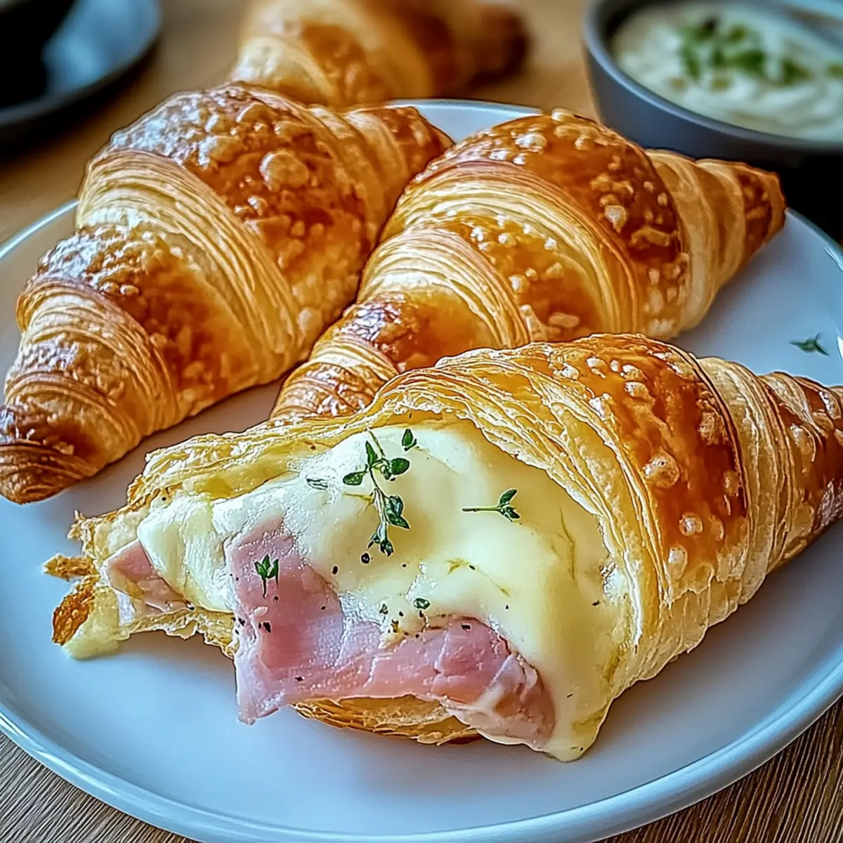 Baked Ham and Cheese Croissants: A Flaky Delight for Any Meal