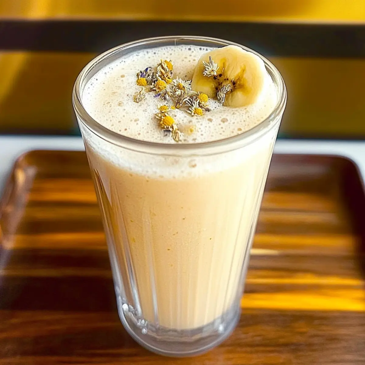 Chill Out with This Banana Chamomile Tea Smoothie Delight