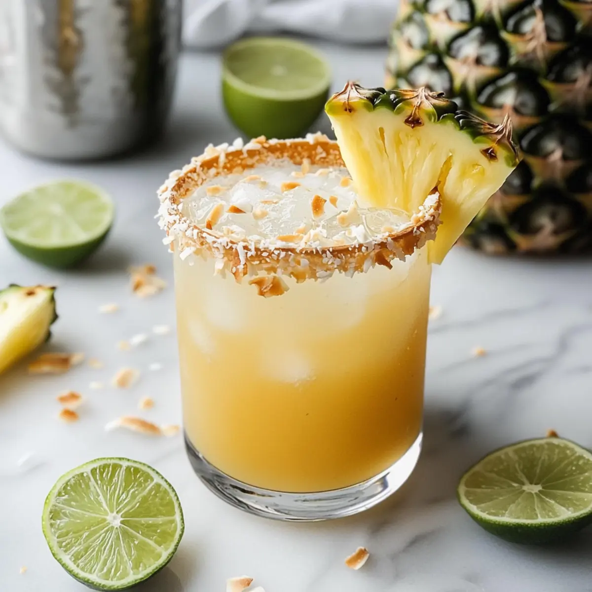 Pineapple Coconut Mockarita: Your Tropical Sip of Paradise