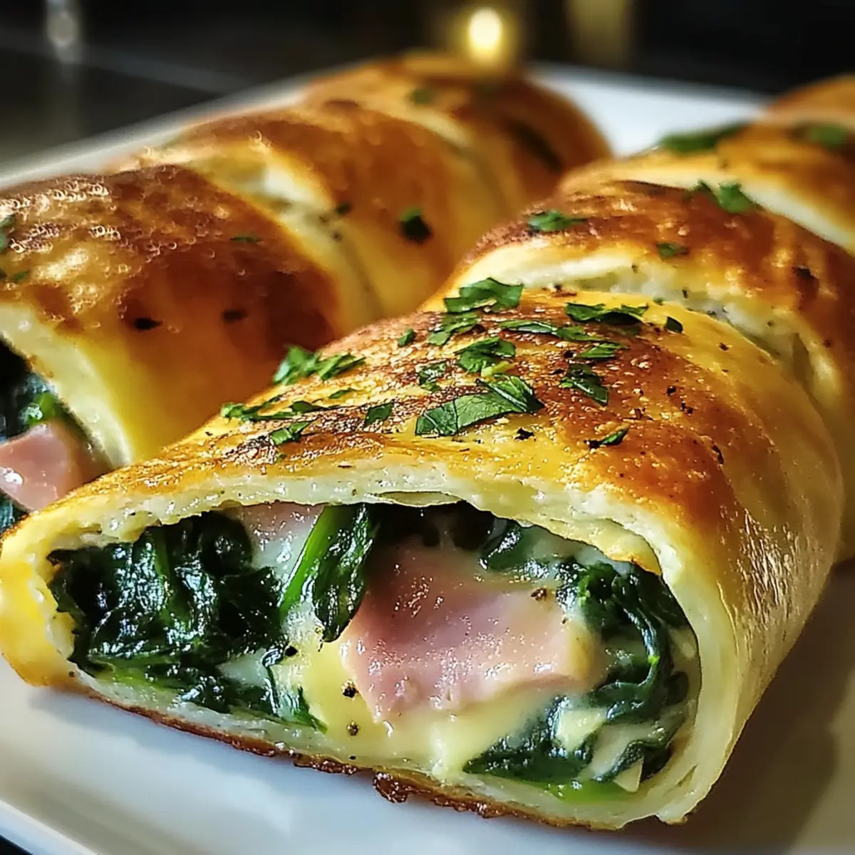 Savory Spinach Ham Breakfast Rolls for a Cozy Morning Treat