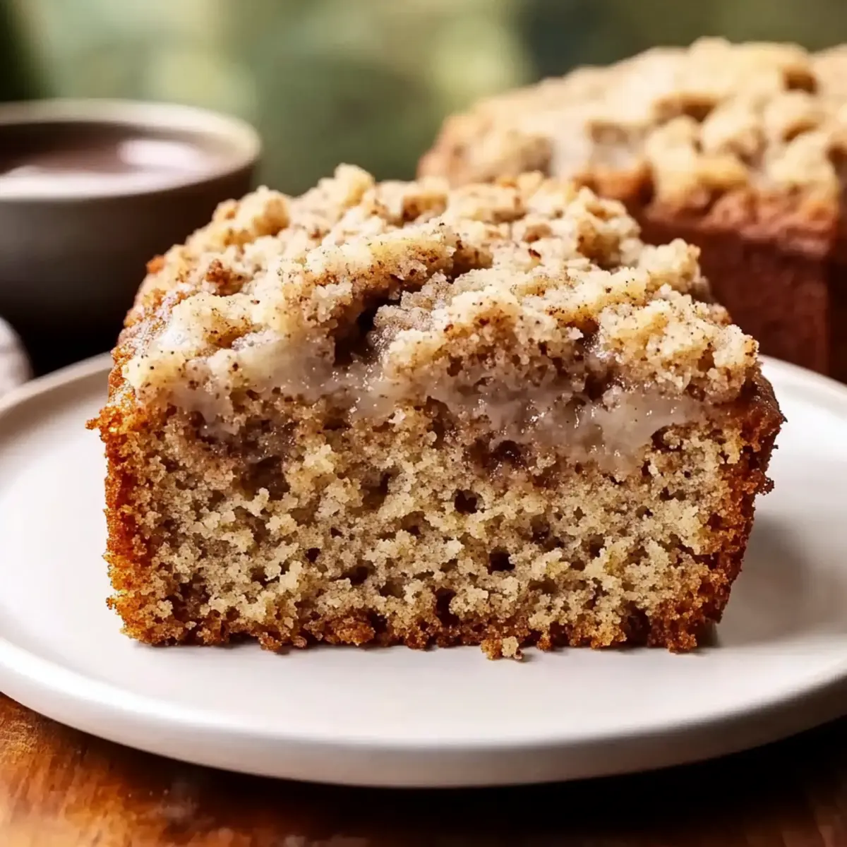 Classic Coffee Cake Banana Bread with a Cinnamon Twist