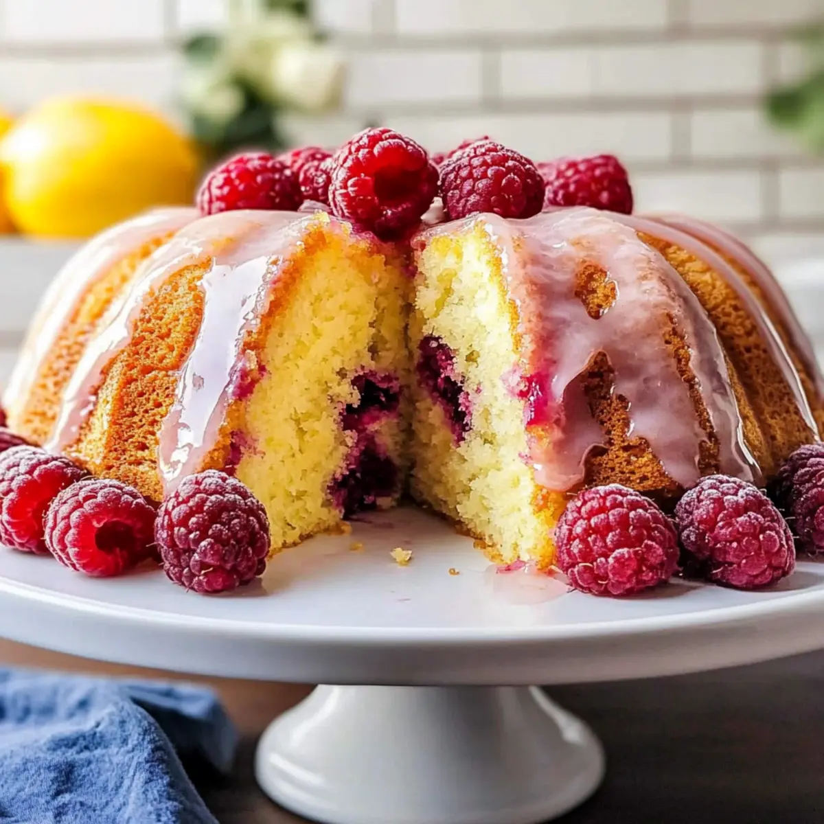 Lemon Raspberry Bundt Cake: A Moist Treat to Delight Your Senses