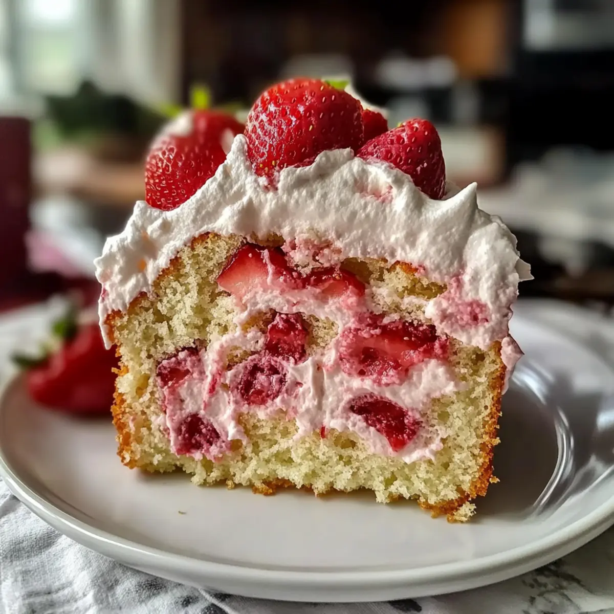 Indulge in Strawberry Italian Cream Pound Cake Bliss
