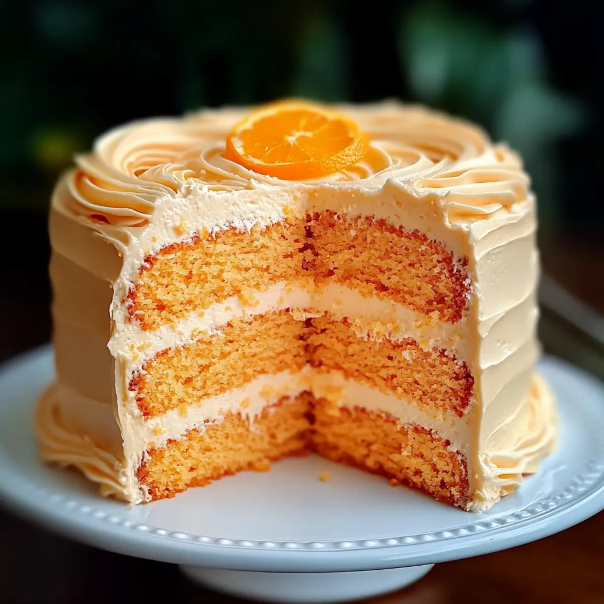 Heavenly Orange Velvet Cake with Orange Cream Cheese Frosting