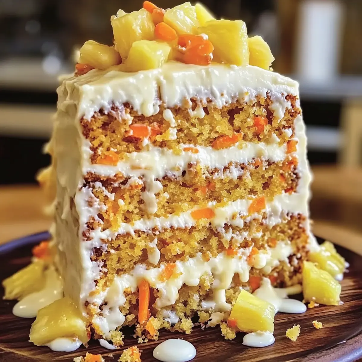 Taste Paradise with Hawaiian Carrot Pineapple Cake Delight