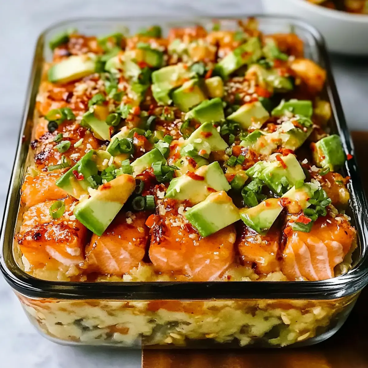 Spicy Salmon Sushi Bake: Cozy Comfort Food Made Easy