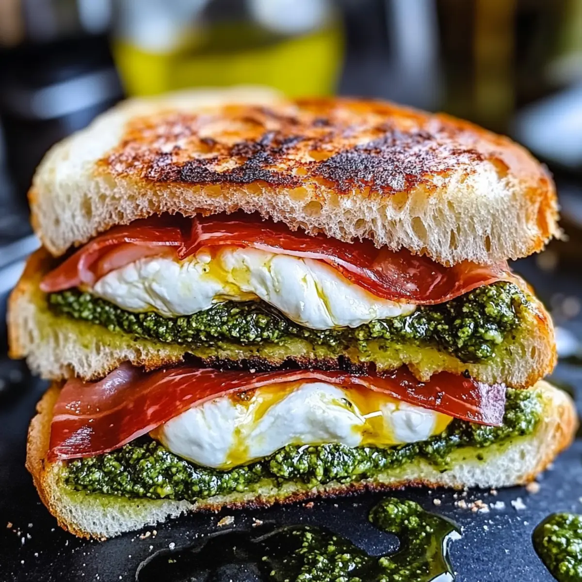 Decadent Burrata Pesto Sandwich: A Luxurious Lunch Experience