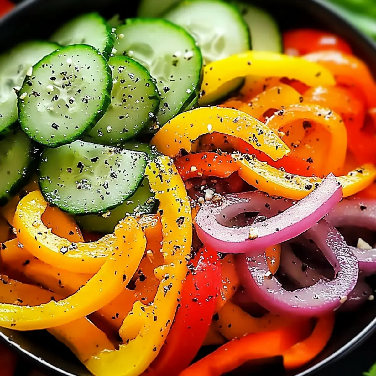 Cucumber Sweet Pepper Salad: Fresh, Crunchy, and Colorful Delight