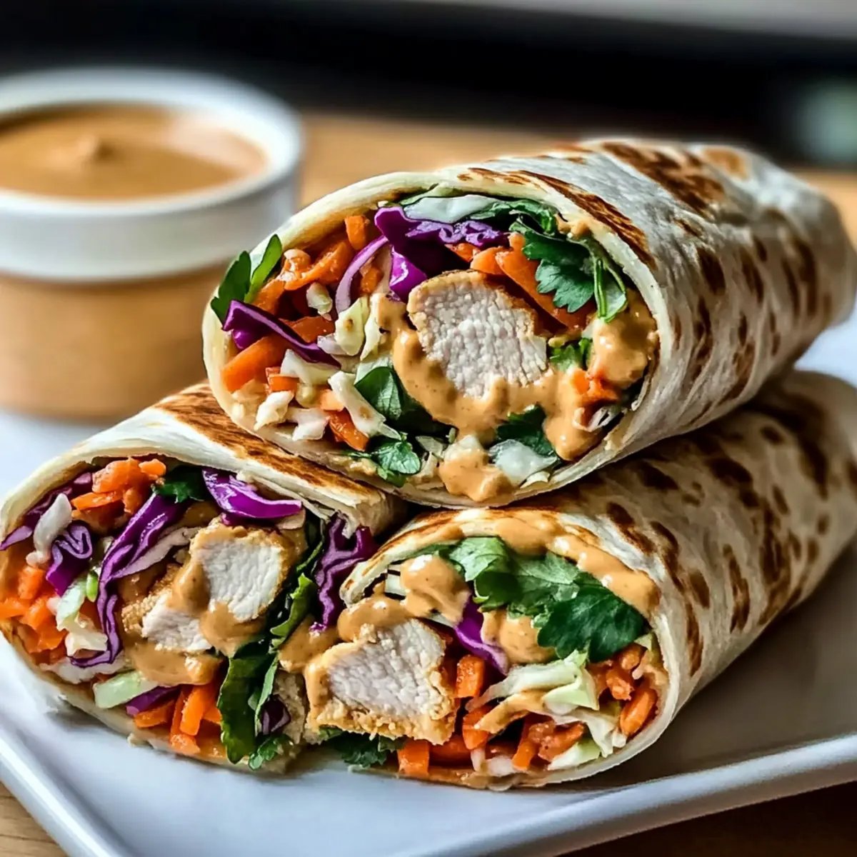Thai Peanut Chicken Wraps: Quick, Healthy, and Full of Flavor