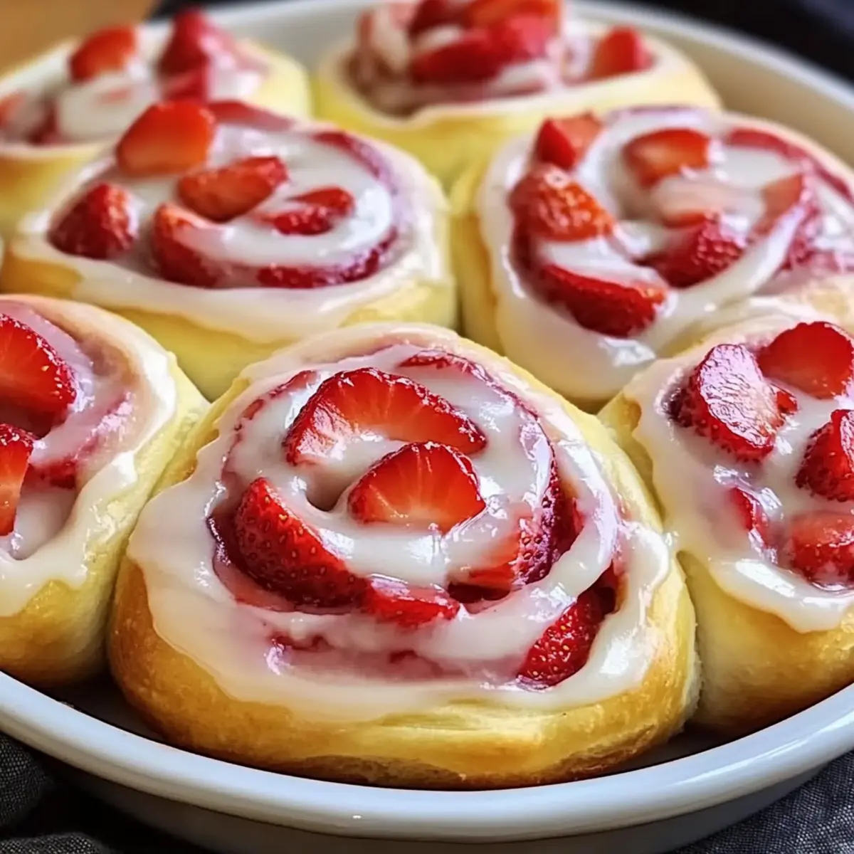 Strawberry Cheesecake Sweet Rolls That’ll Brighten Your Day