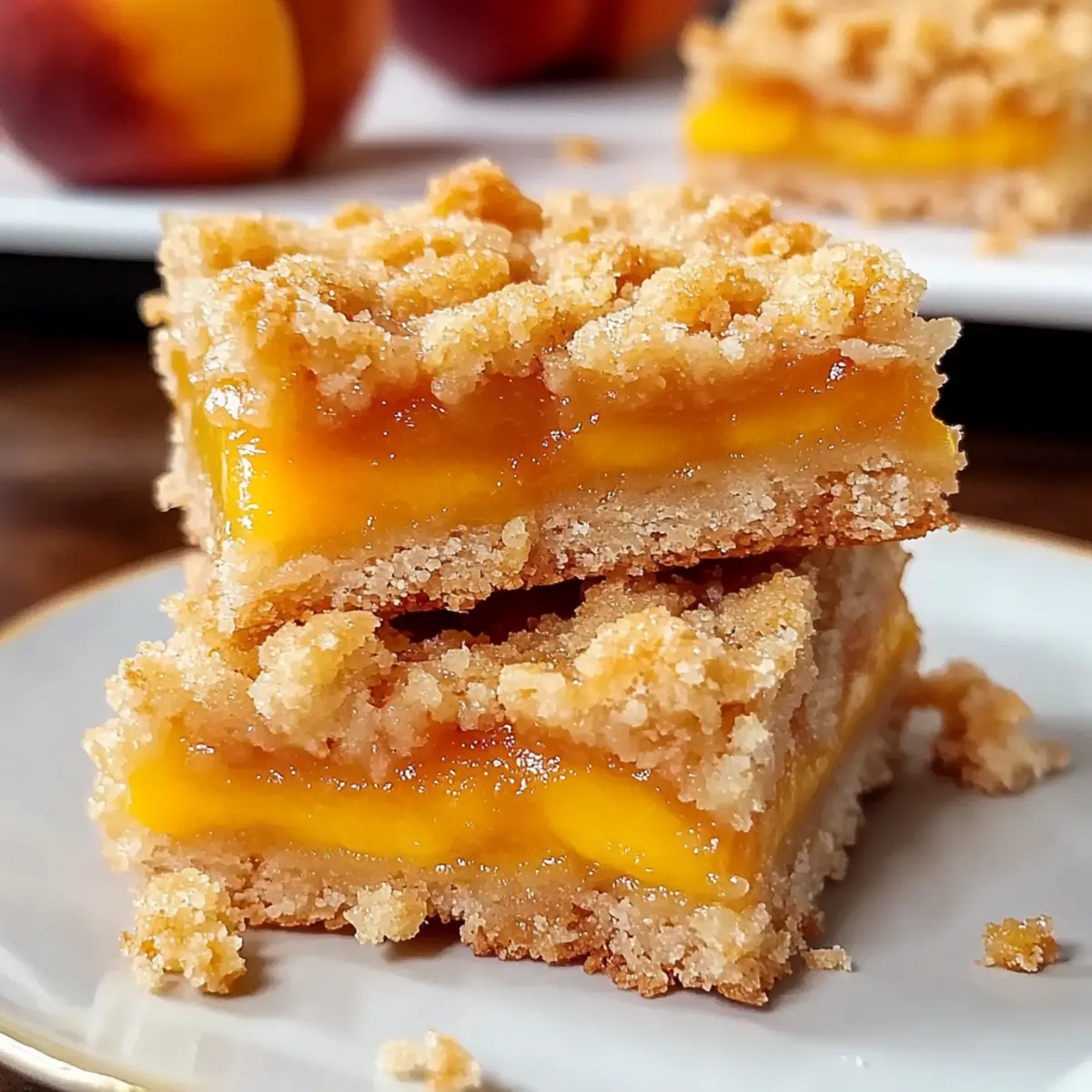 Delicious Peach Crumb Bars for a Sweet Summer Treat
