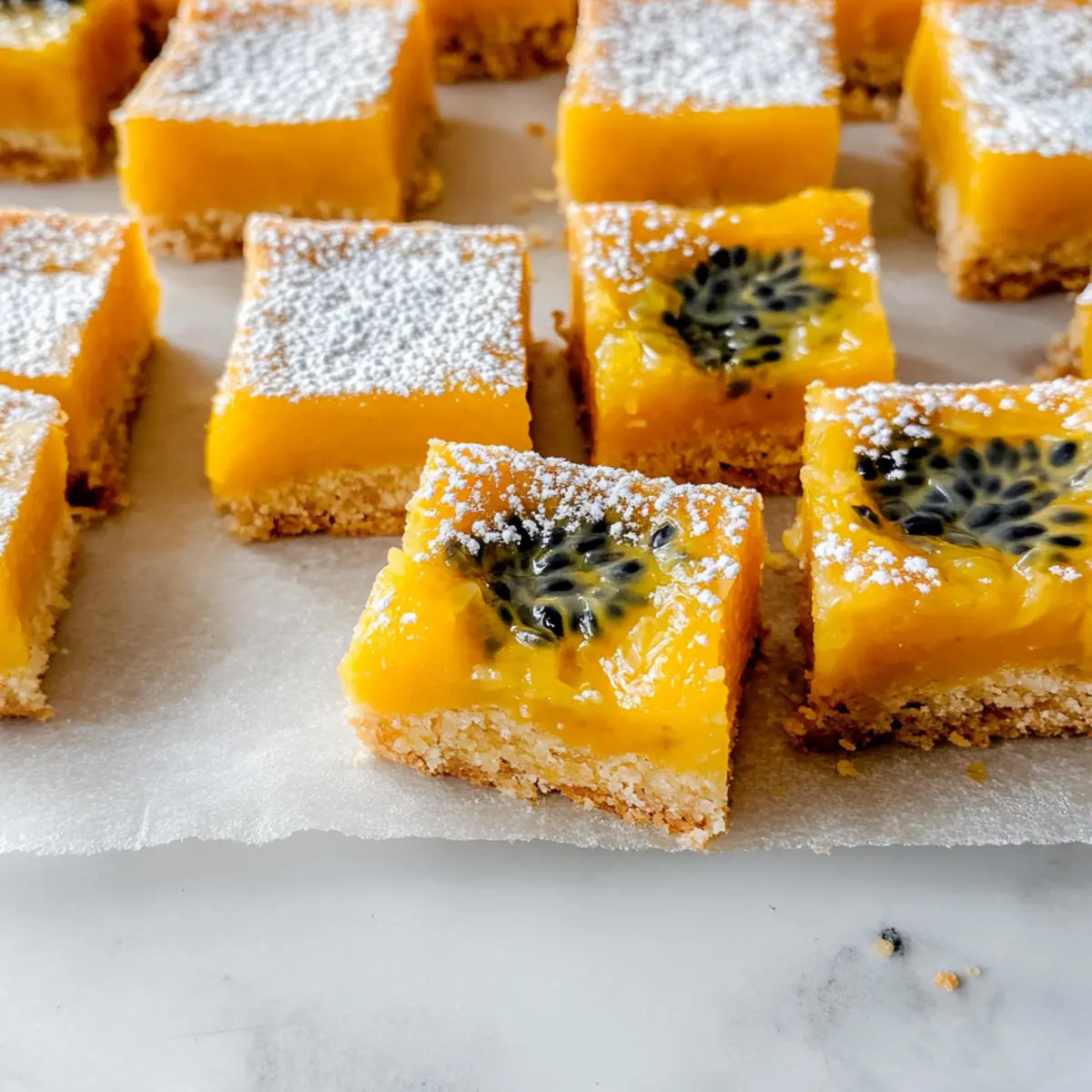 Irresistible Passion Fruit Bars with Creamy Tropical Twist