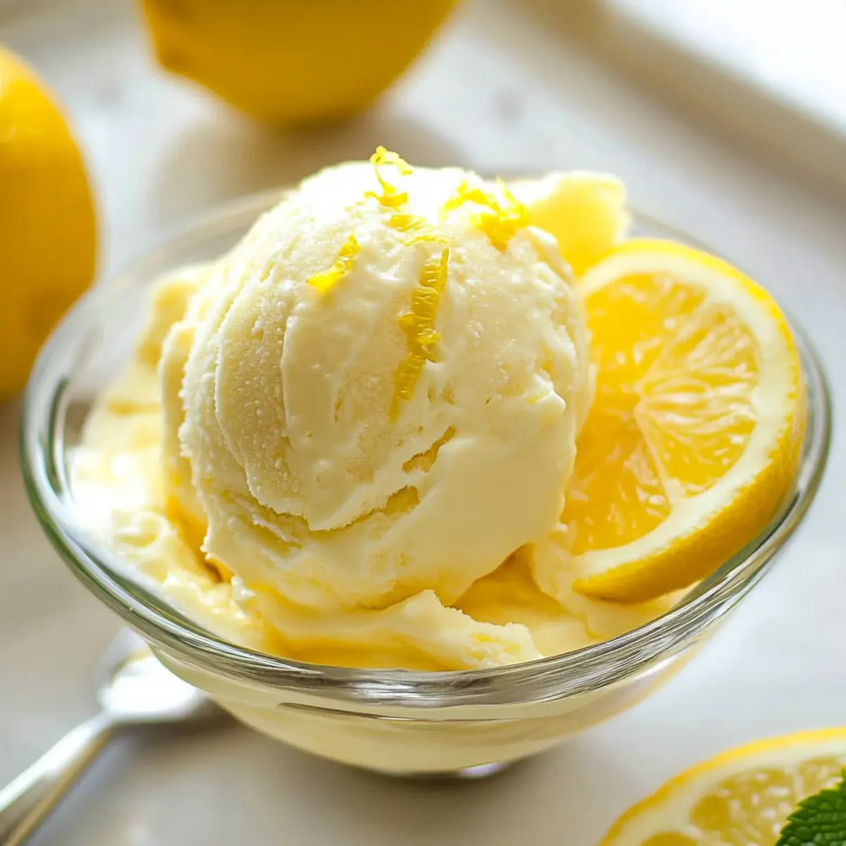 Zesty Lemon Frozen Yogurt That's Guilt-Free and Delicious
