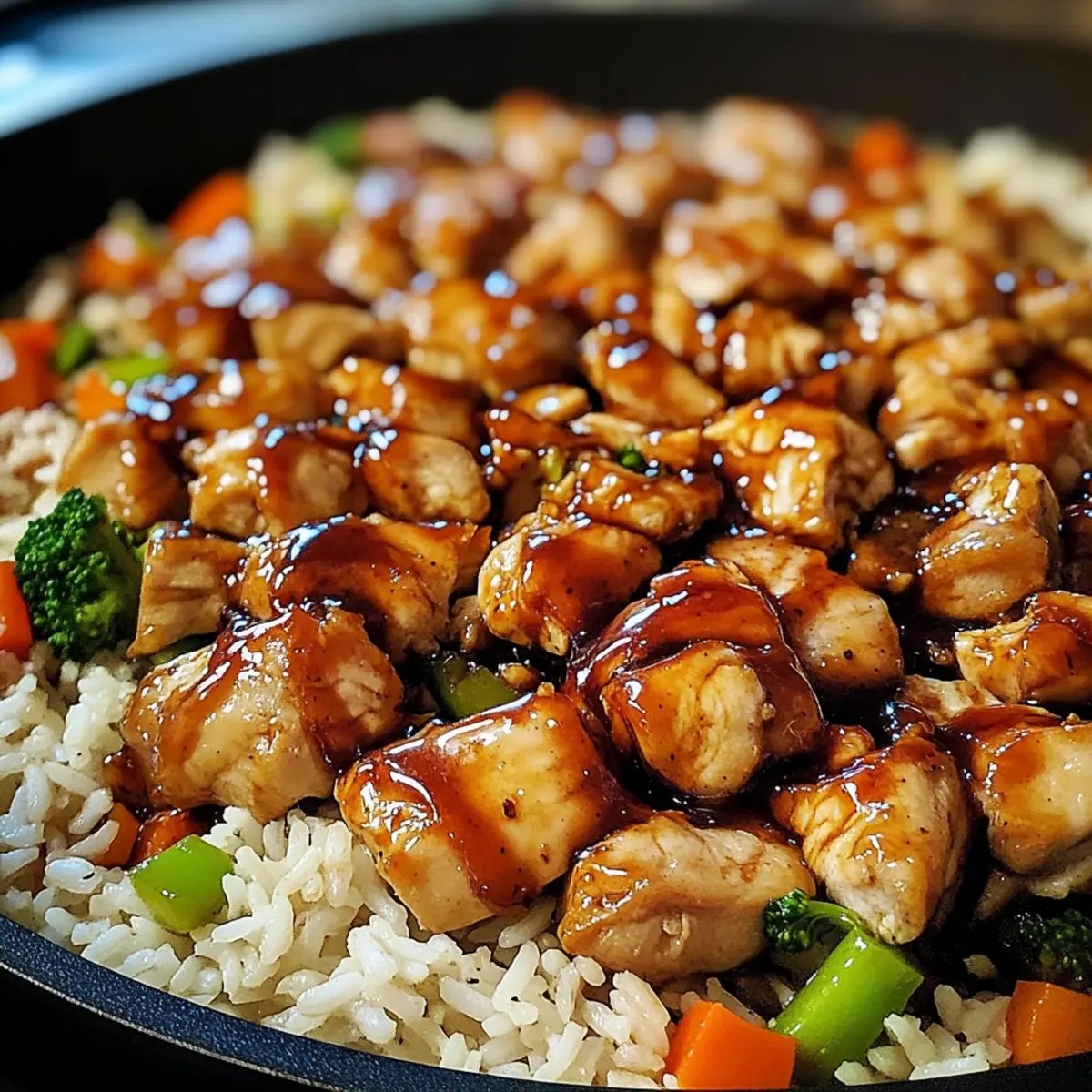 One-Pan Bold Honey BBQ Chicken Rice for Effortless Flavor