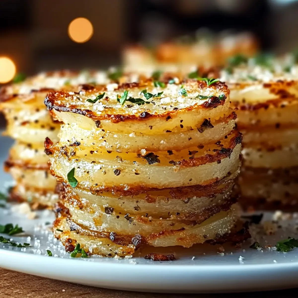 Garlic Parmesan Potato Stacks That Everyone Will Love