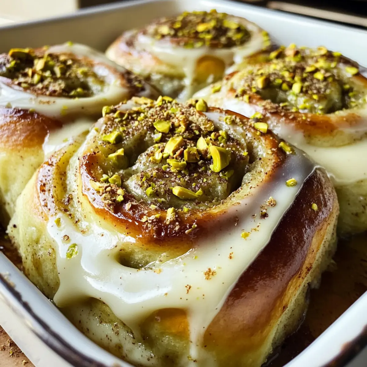 Decadent Pistachio Cream Cinnamon Rolls for Cozy Mornings