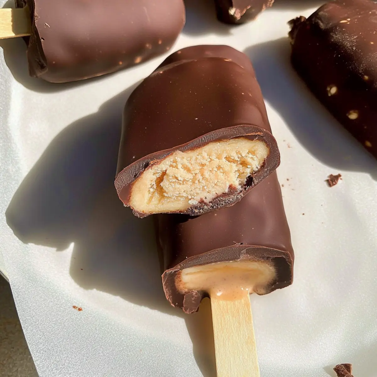 Chocolate Covered Banana Ice Cream Bars for Guilt-Free Joy