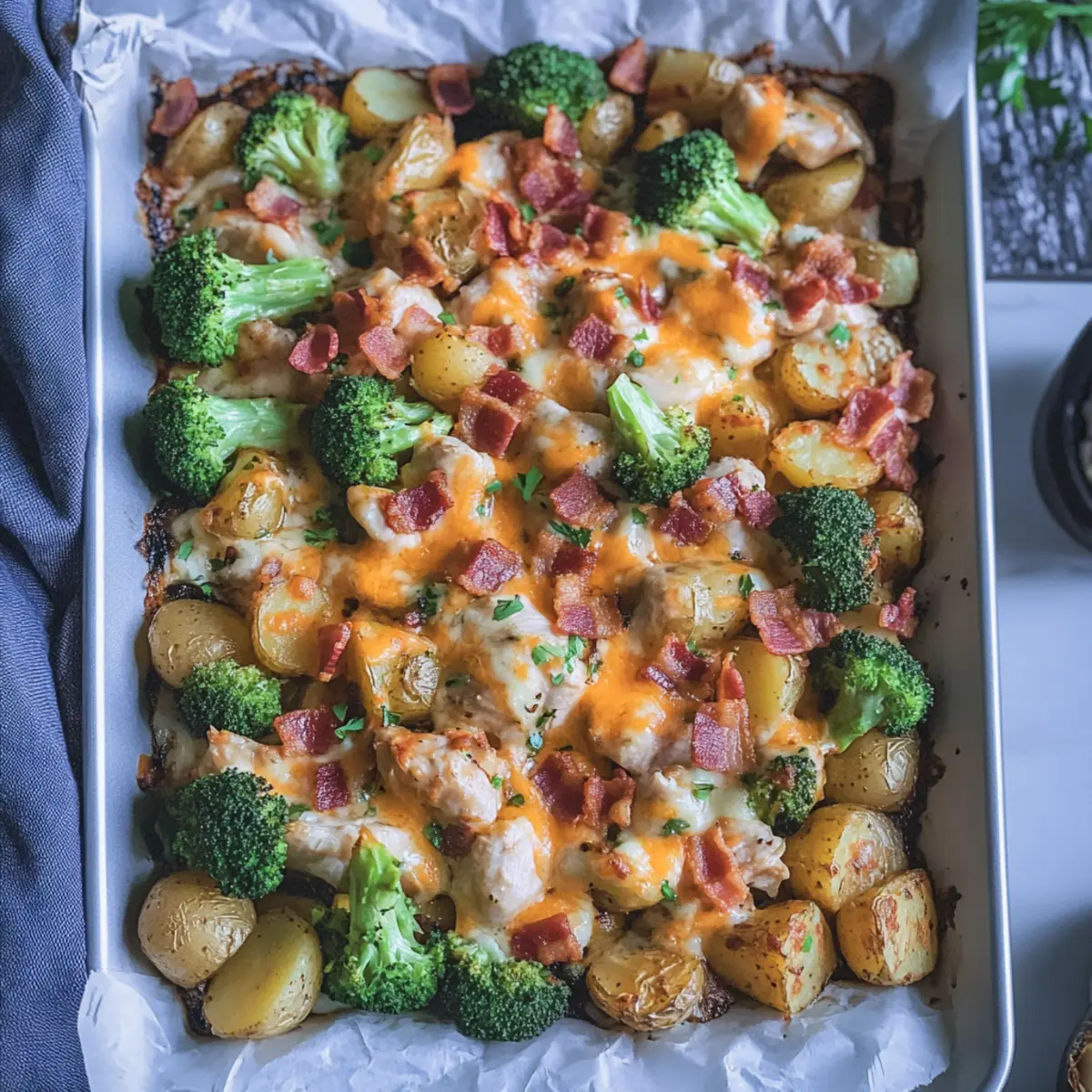 Savor the Flavors of Chicken Bacon Ranch Sheet Pan Dinner