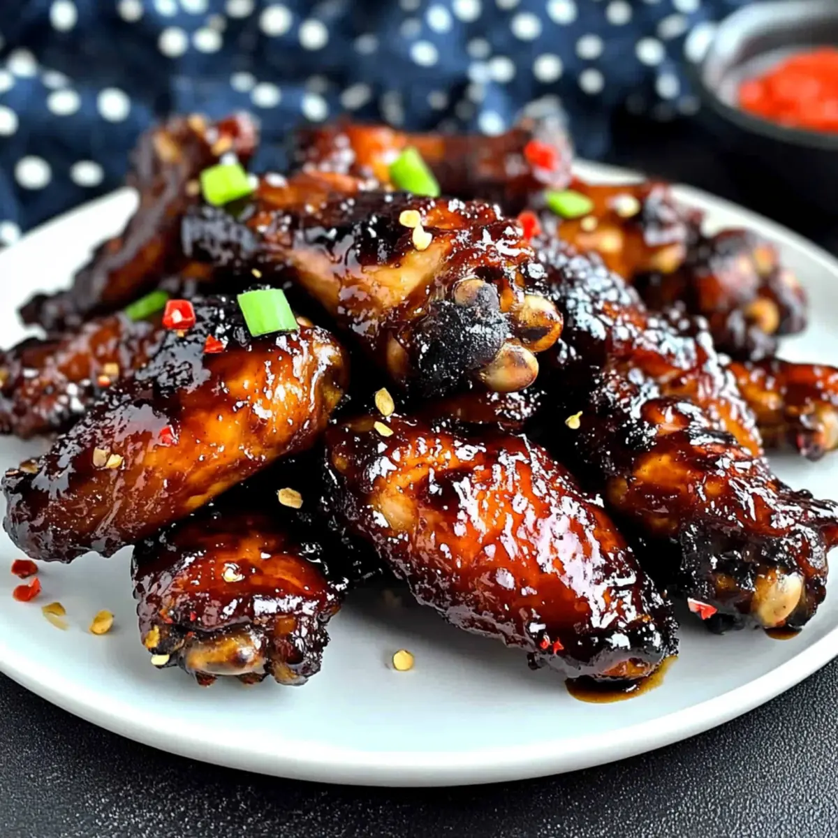 Irresistibly Spicy Balsamic Glazed Chicken Wings to Savor
