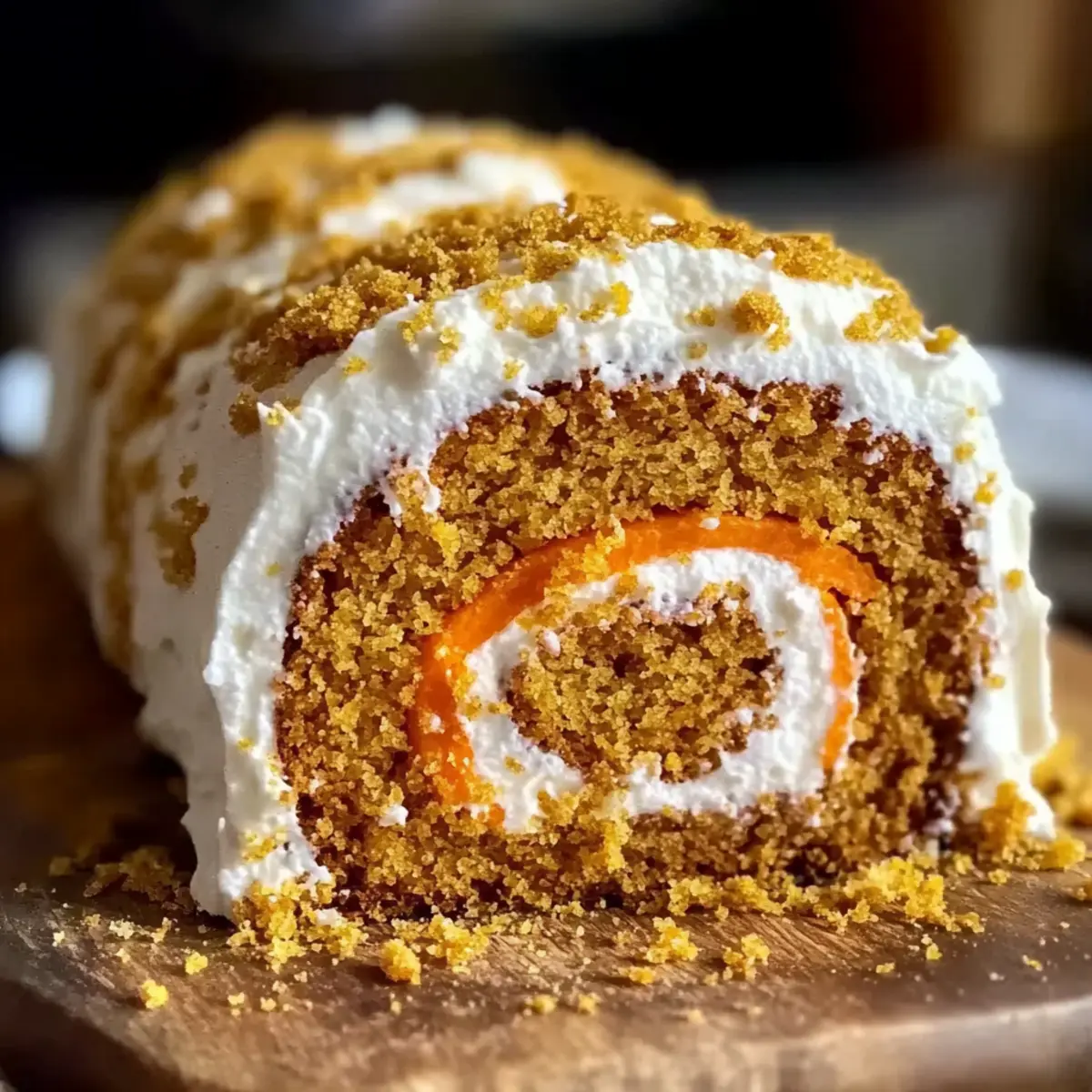 Delicious Carrot Cake Roll with Cream Cheese Frosting Bliss