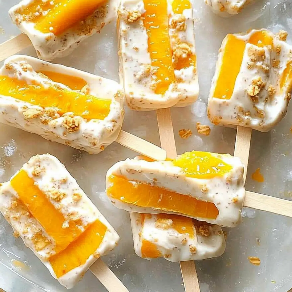 Peach Crisp Parfait Pops for a Refreshing Summer Treat