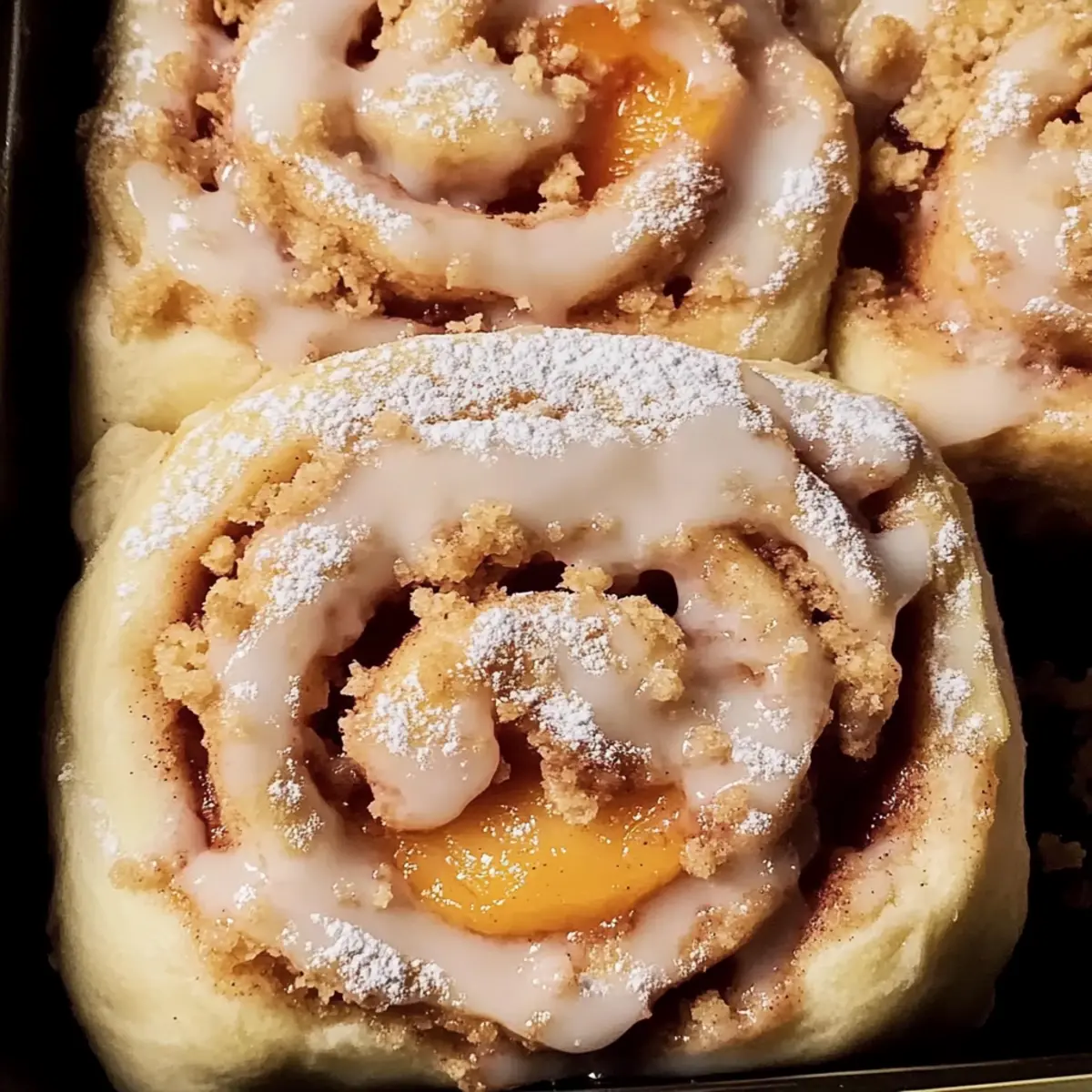 Peach Cobbler Cinnamon Rolls for a Sweet Southern Morning