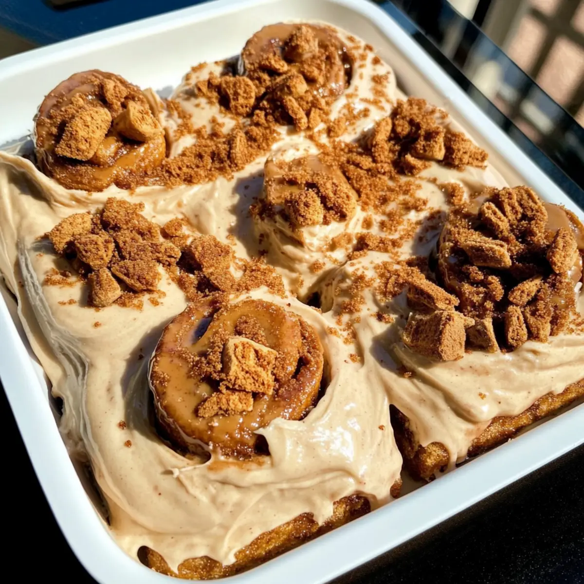 Fluffy Biscoff Cinnamon Rolls: A Sweet Morning Delight