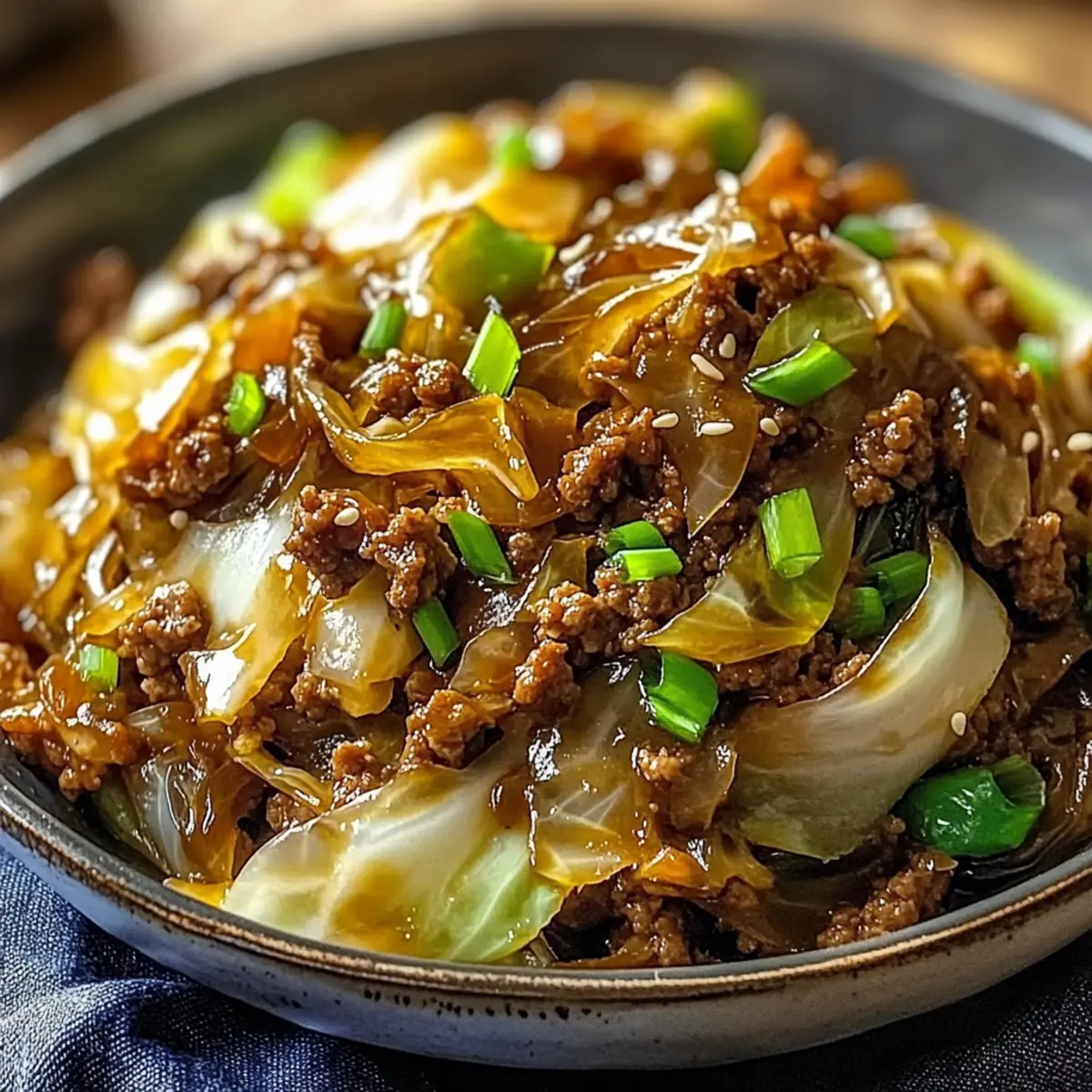 Mongolian Cabbage with Ground Beef: Quick Flavorful Comfort