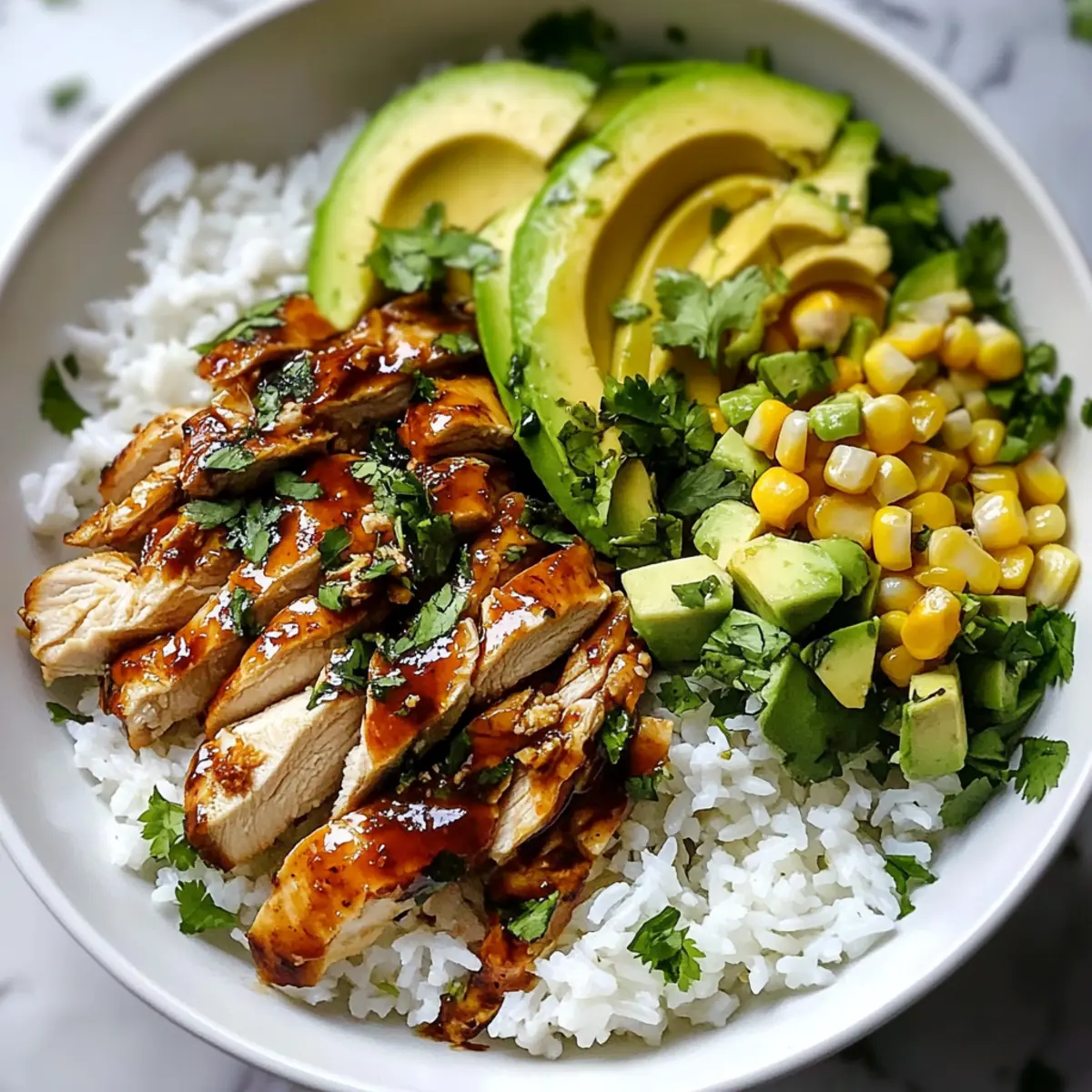Delicious Honey Lime Chicken & Avocado Rice Bowl for Tonight