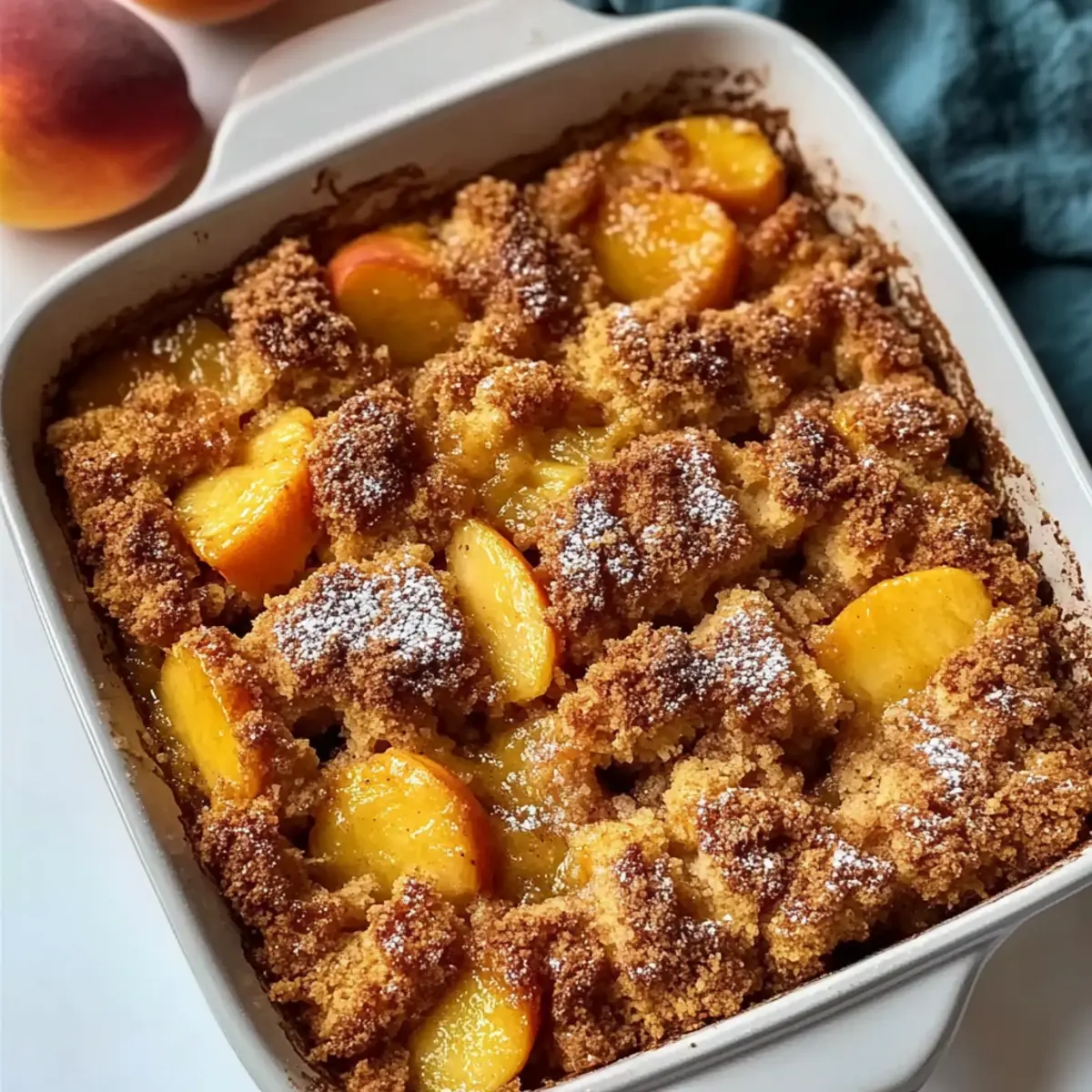 Heavenly Peach Cobbler French Toast Bake for Cozy Mornings