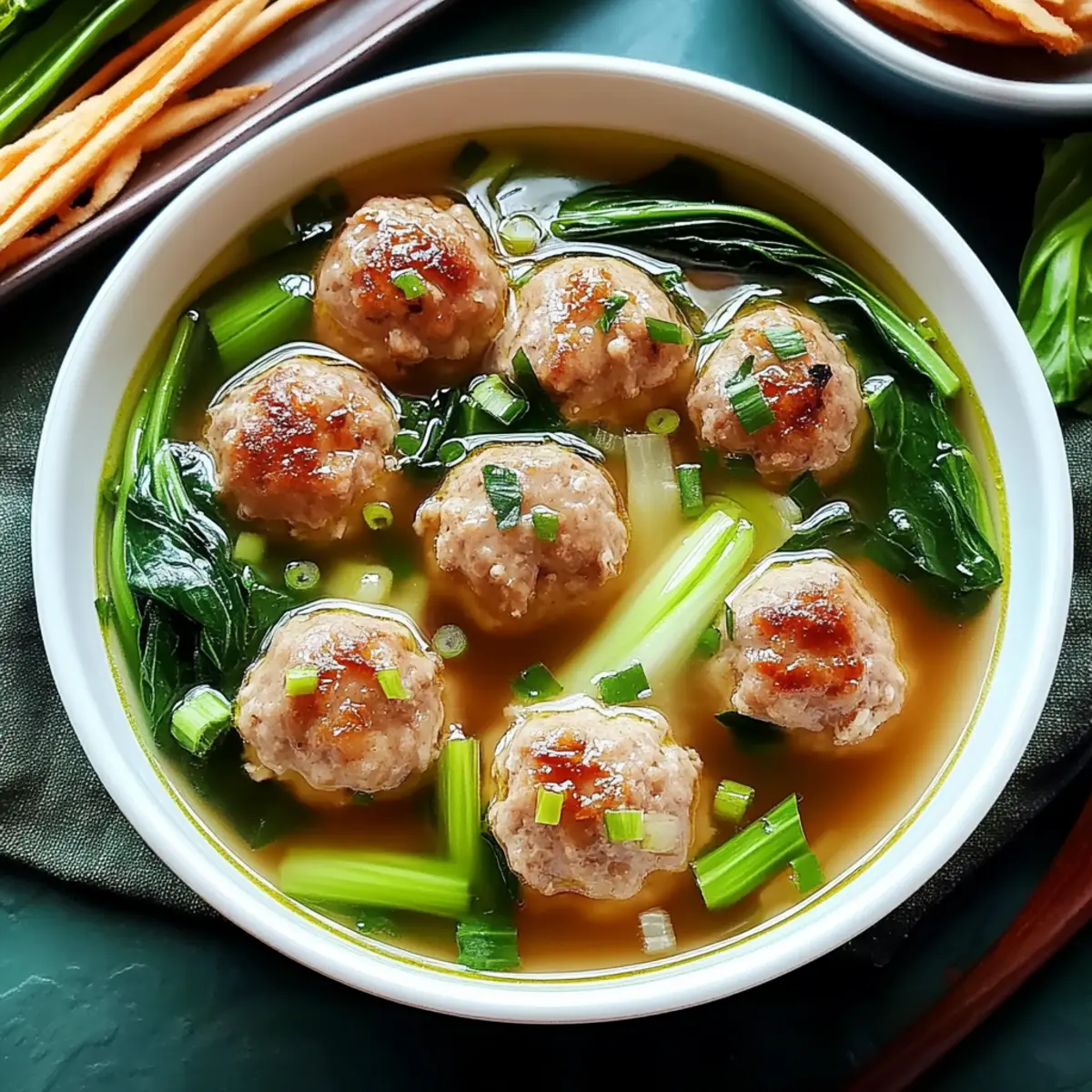 Ginger Chicken Meatball Soup for Cozy Weeknight Dinners